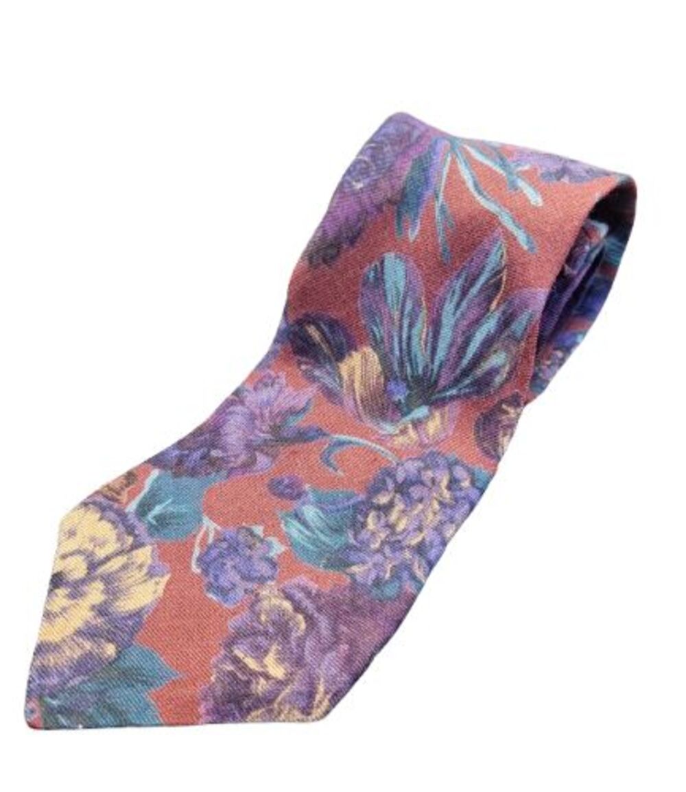 GANT Men's Necktie Floral Wool Blend USA